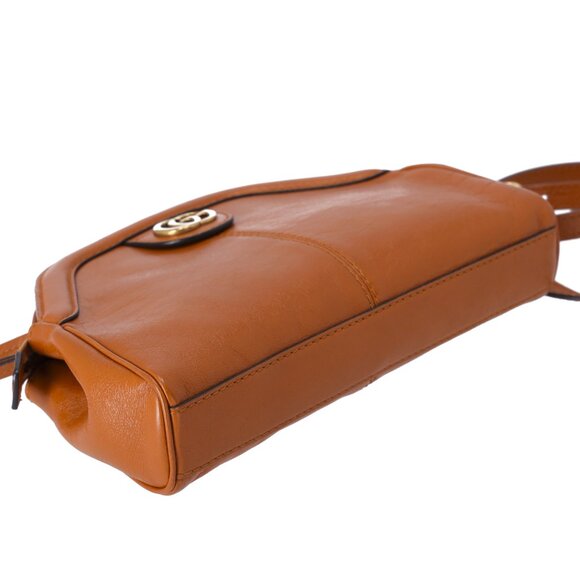 GUCCI Rebel Small Shoulder Bag 524620 Brown Leather - Picture 6 of 8